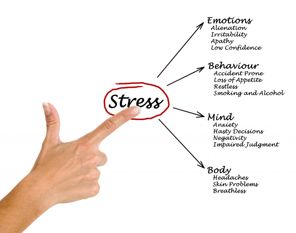 Diagram of stress consequences